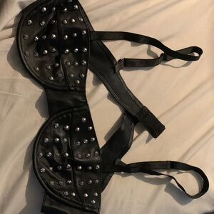 Elegant Moments Black Studded Bra